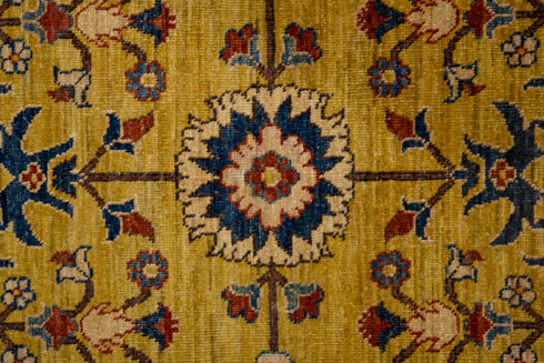 Vintage Afghan Area Rug (9' x 11')